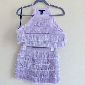 Cute cochella purple two piece.
